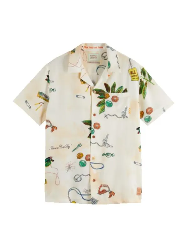 AOP Ecovera Camp Shirt made by Scotch & Soda