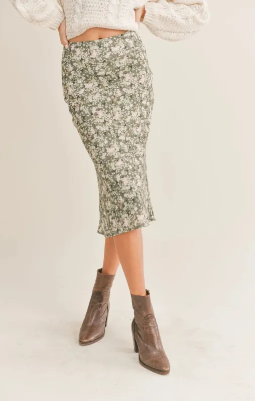 Sweet Escape Midi Skirt sold by Plenty