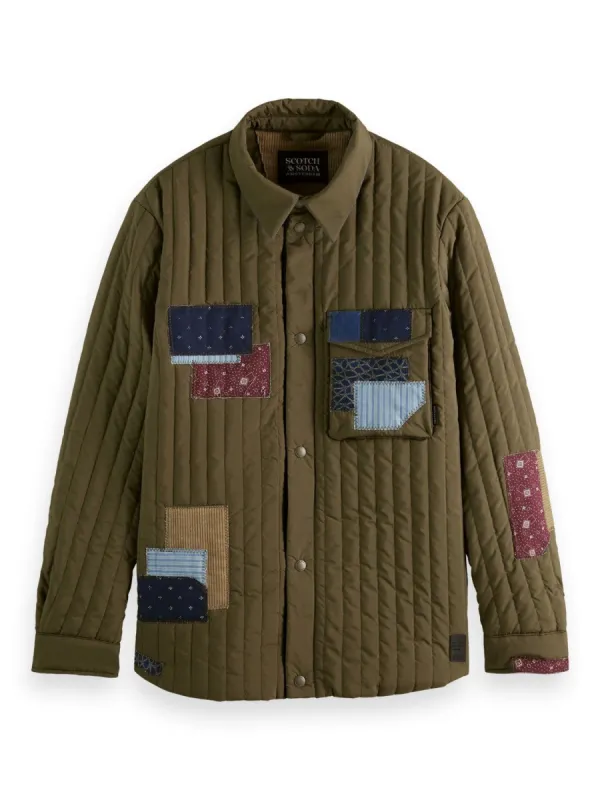 Quilted Repair Patches Jacket sold by Plenty
