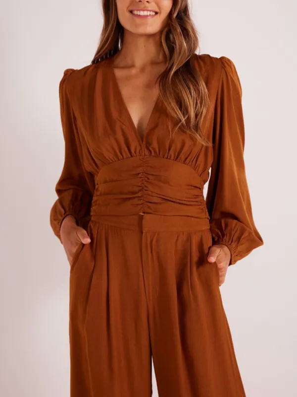 Eva Ruching Blouse sold by Plenty