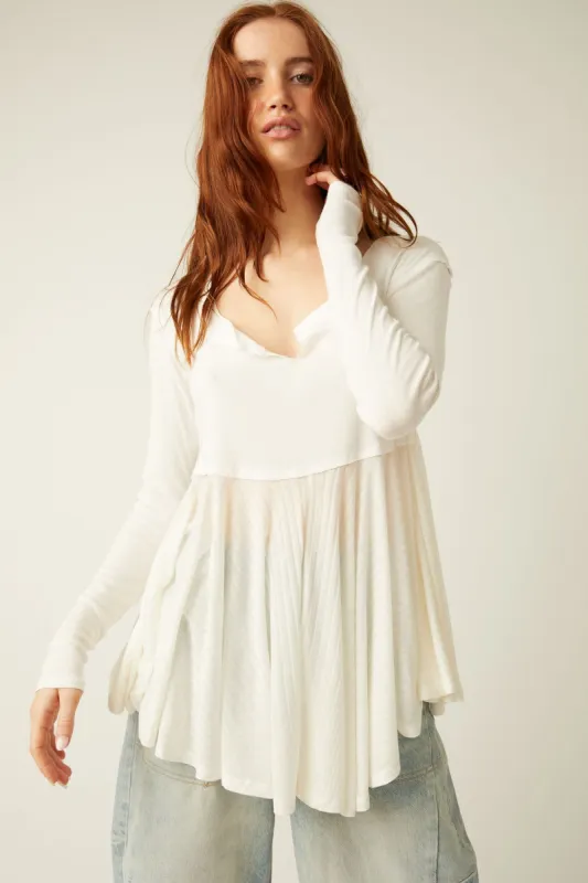Clover Babydoll Top made by Free People