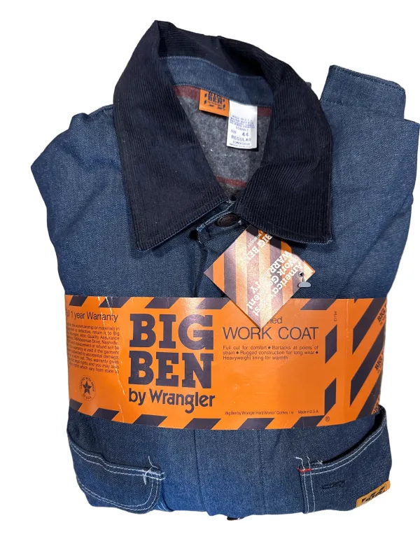 Vintage Deadstock Wrangler “Big Ben” Chore Coat made by Joint Custody