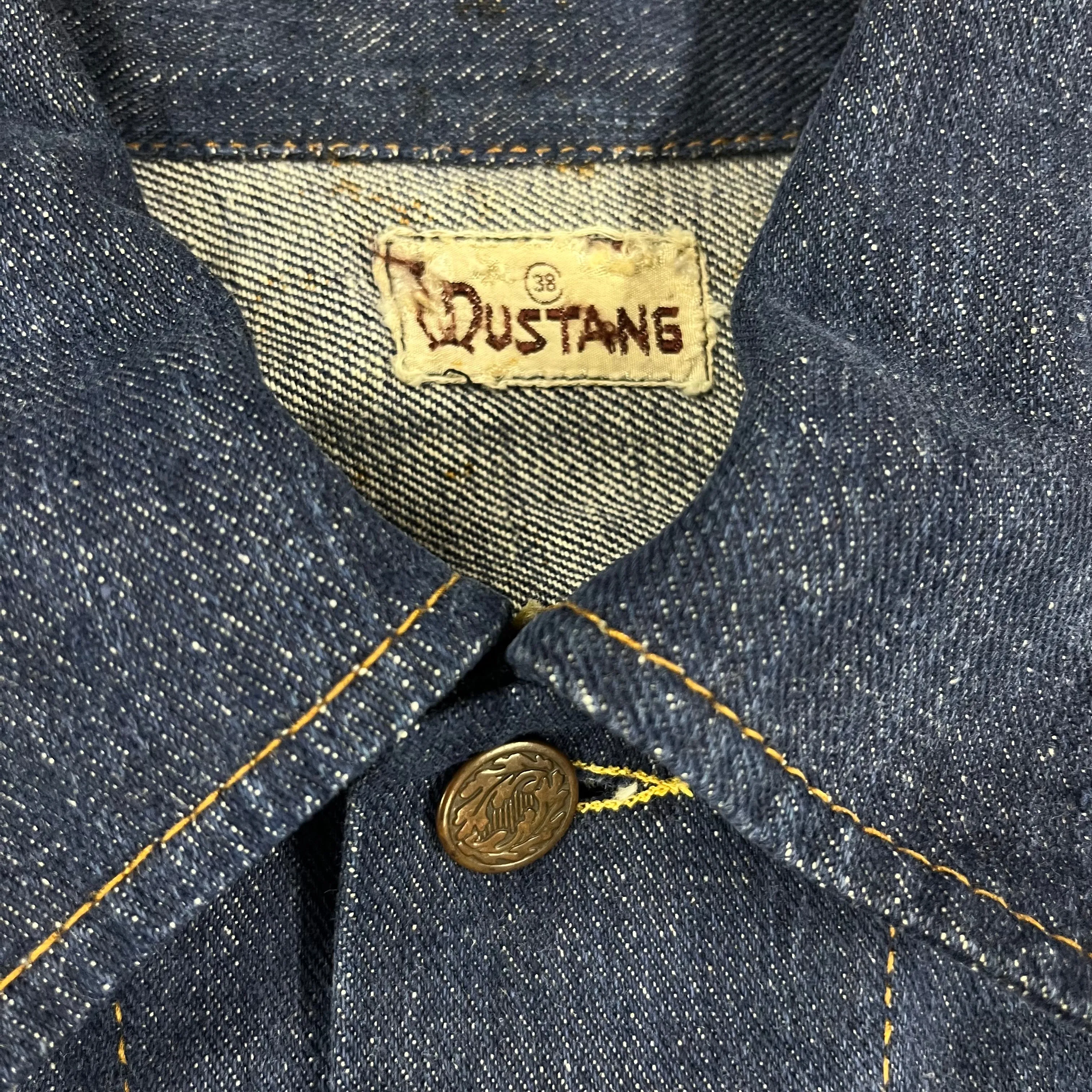 Vintage Mustang "Denim" Biker Jacket sold by Joint Custody product image thumbnail 3