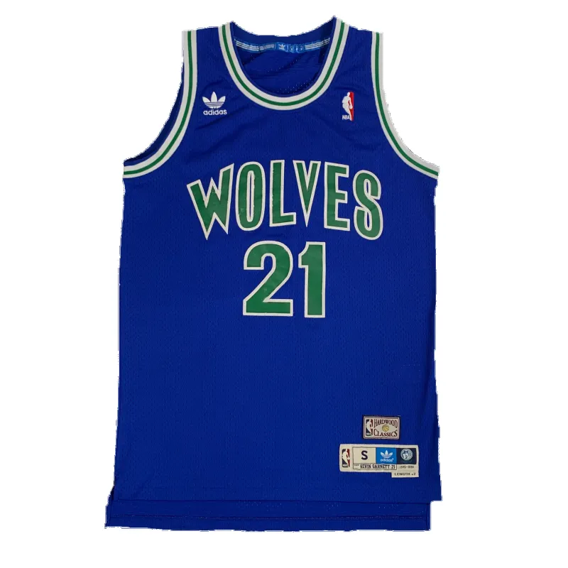 Vintage Minnesota Timberwolves "Kevin Garnett" Adidas Hardwood Classics Jersey made by Joint Custody