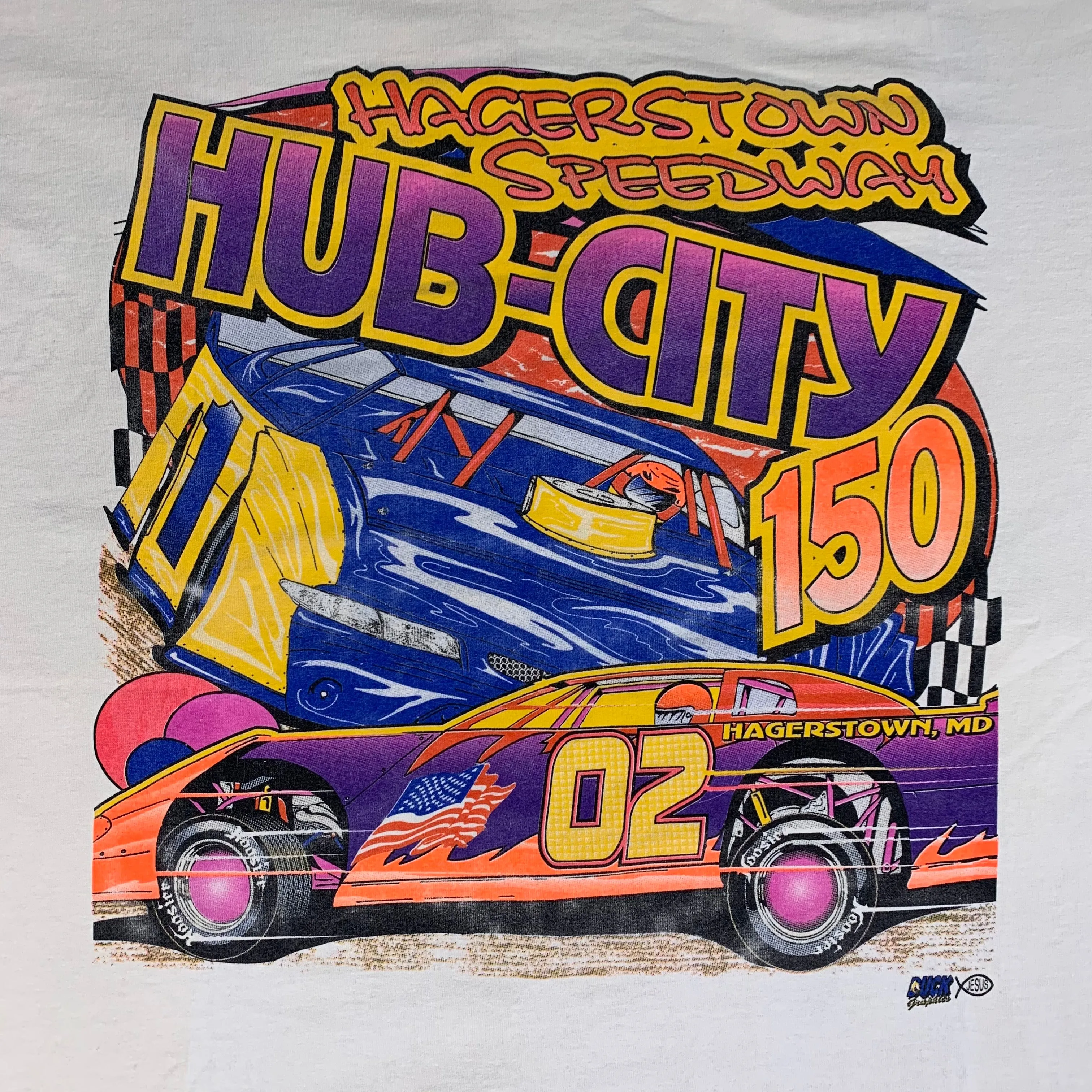 Vintage Hub-City 150 "Hagerstown Speedway" T-Shirt sold by Joint Custody product image thumbnail 3