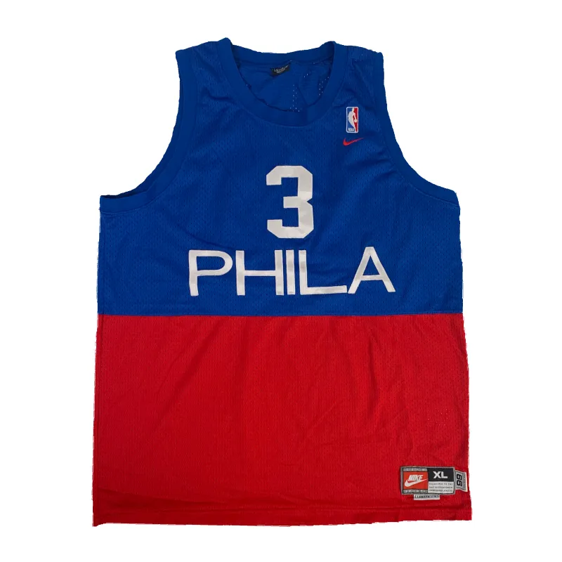 Vintage Philadelphia Sixers "Allen Iverson" Nike '66 Basketball Jersey made by Joint Custody