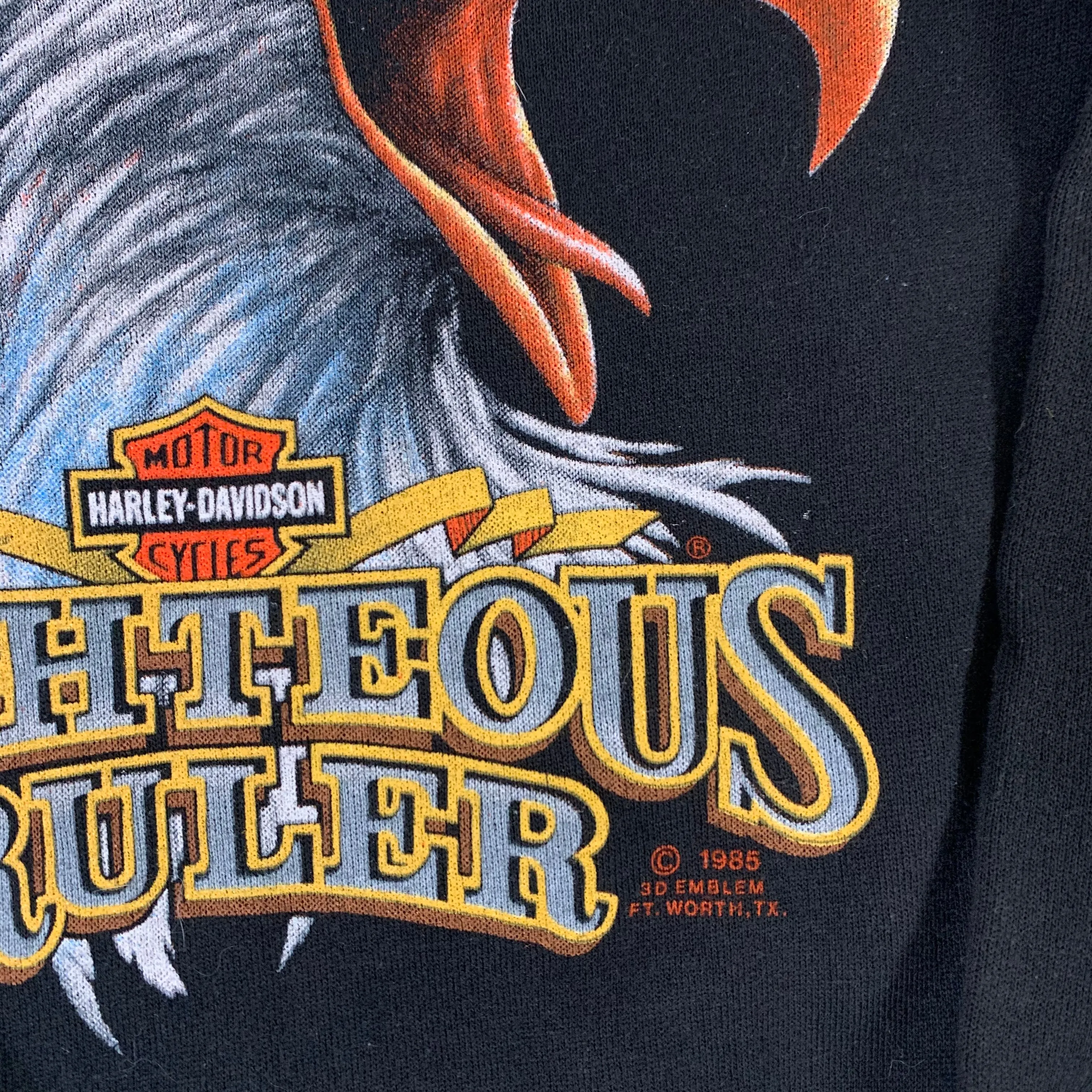 Vintage Harley-Davidson "Righteous Ruler" Ezekiel's Wheel Boutique Raglan Sweatshirt sold by Joint Custody product image thumbnail 3