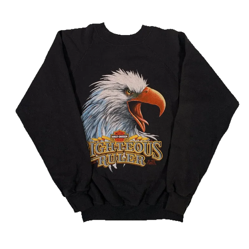 Vintage Harley-Davidson "Righteous Ruler" Ezekiel's Wheel Boutique Raglan Sweatshirt made by Joint Custody