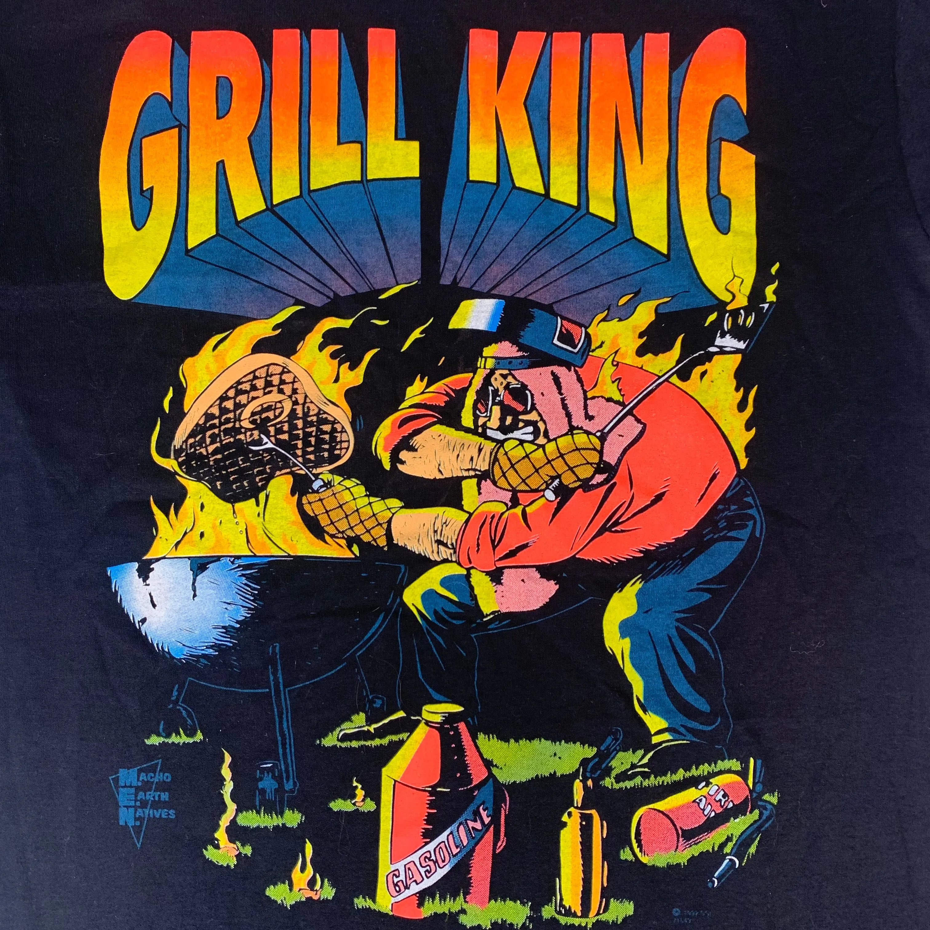 Vintage Grill King "Men" T-Shirt sold by Joint Custody product image thumbnail 2