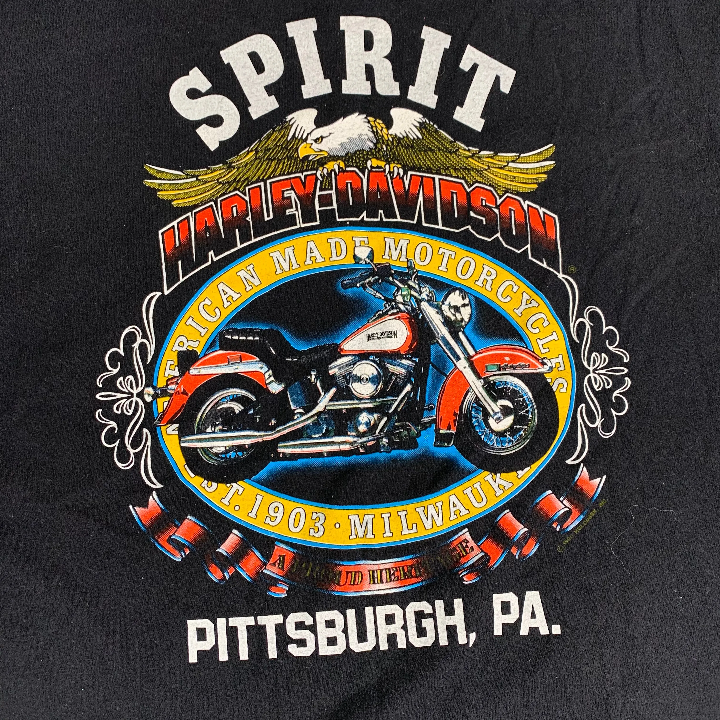 Vintage Harley-Davidson "Pittsburgh, PA" T-Shirt sold by Joint Custody product image thumbnail 3