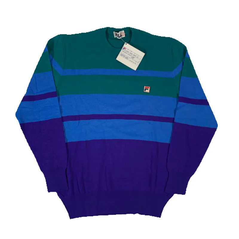 Vintage Fila "Striped" Knit Sweater made by Joint Custody