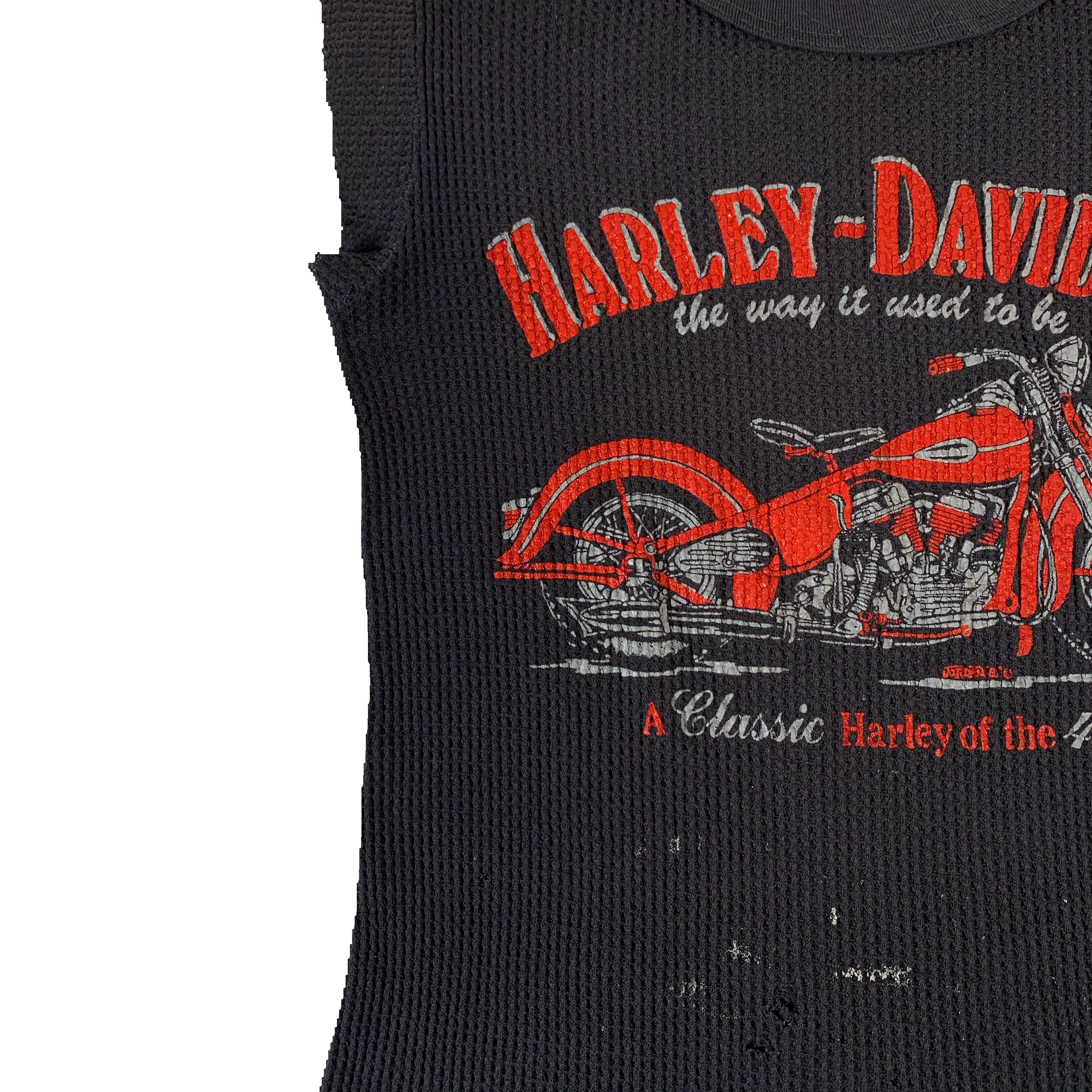 Vintage Harley-Davidson “The Way It Used To Be” Thermal Shirt sold by Joint Custody product image thumbnail 4