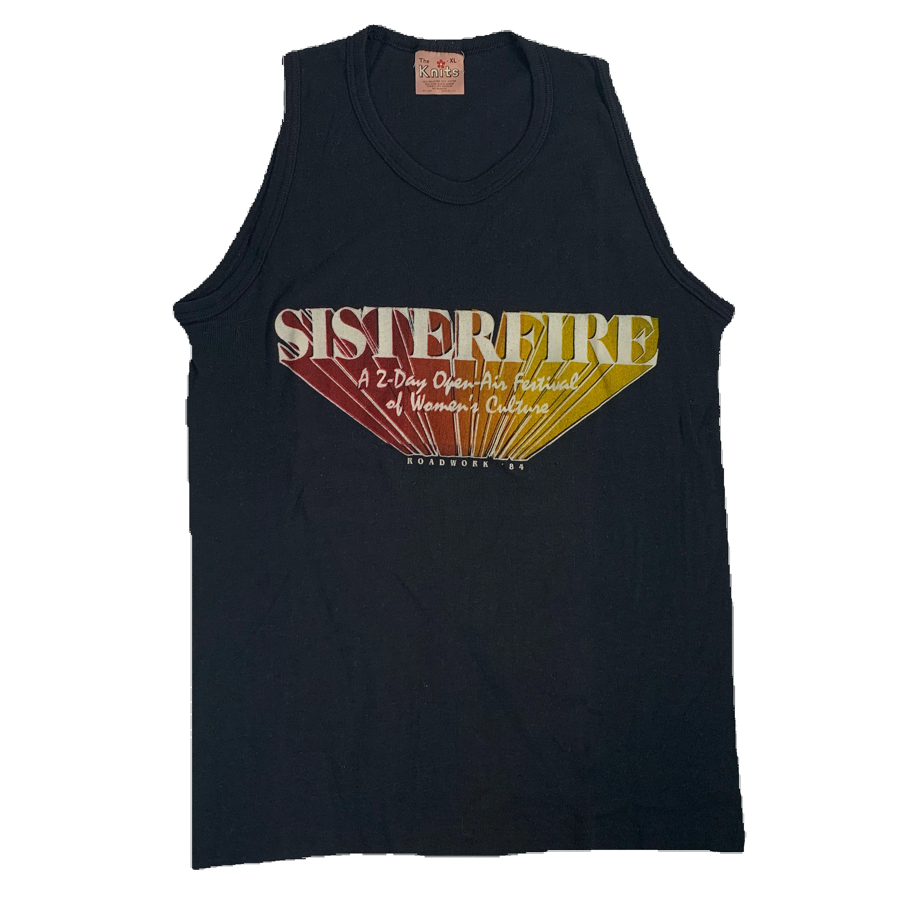 Vintage Roadwork "Sisterfire" LGBTQ Tank Top sold by Joint Custody