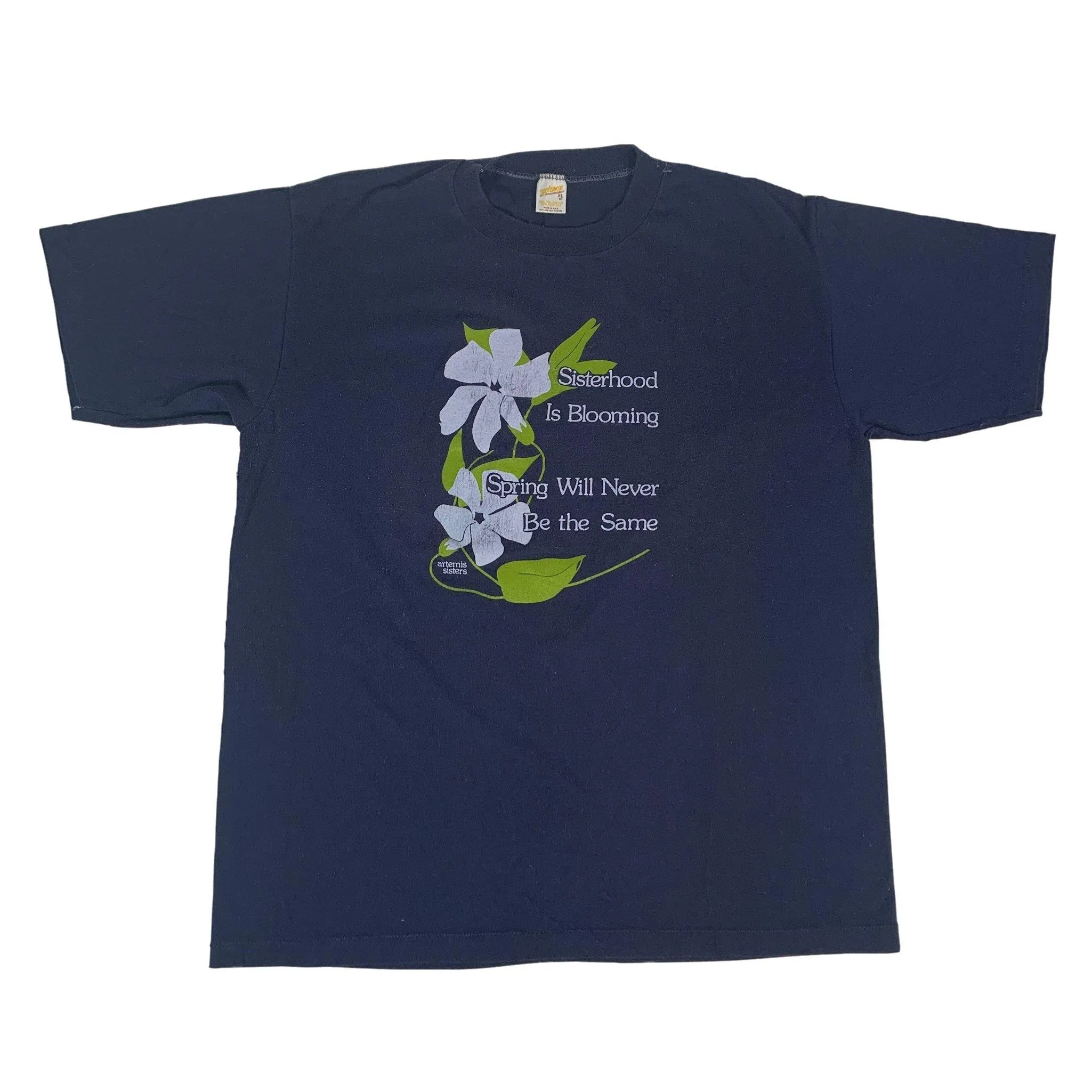 Vintage Artemis Sisters "Sisterhood Is Blooming" T-Shirt sold by Joint Custody