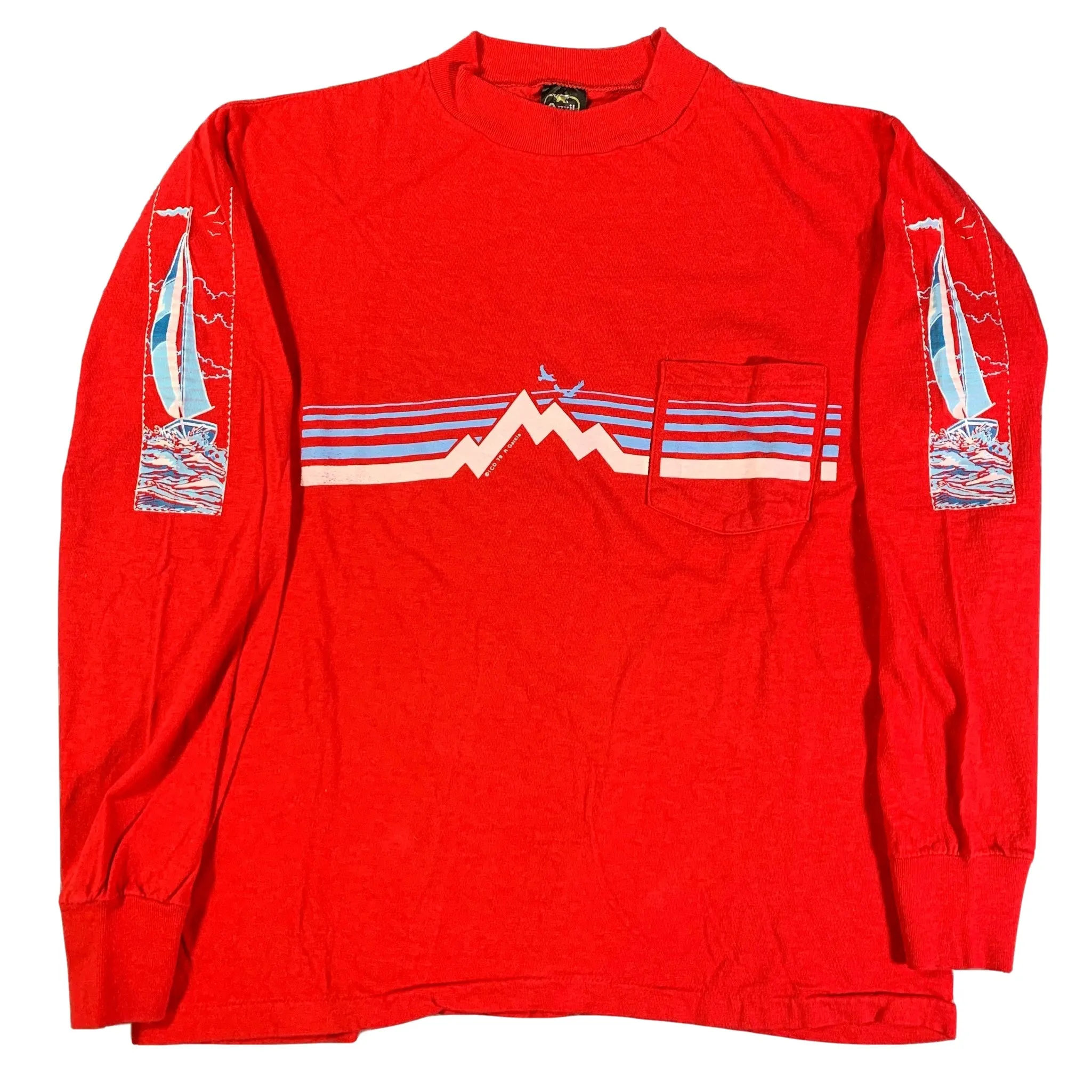 Vintage Mountain "Sailboat" Long Sleeve Shirt sold by Joint Custody