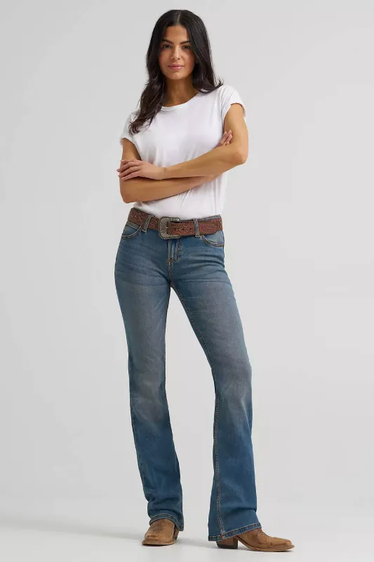 Retro Mae Mid Rise Bootcut Jeans made by Wrangler