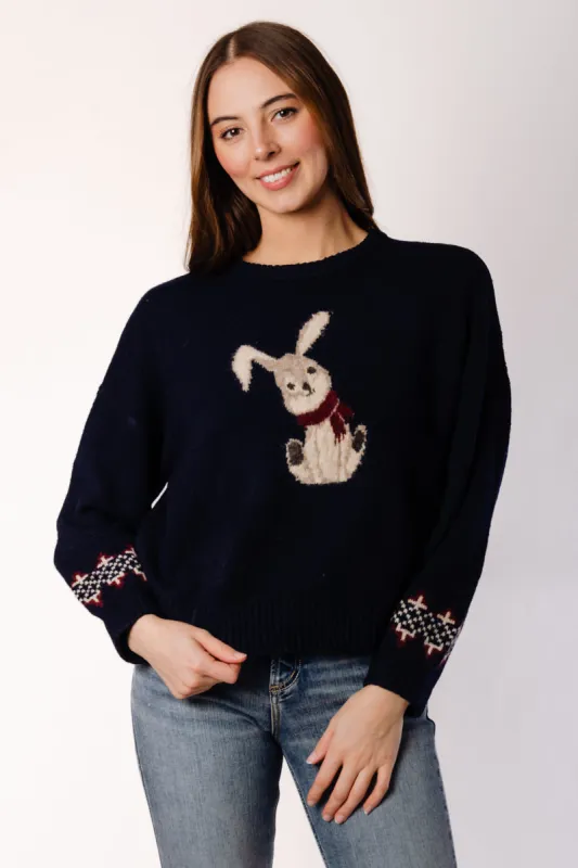 Bunny Jacquard Sweater made by Blu Pepper