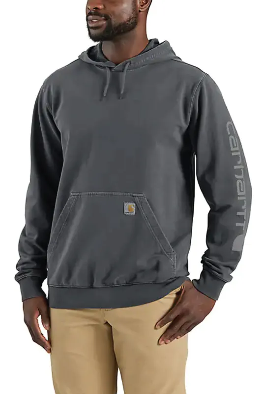 Midweight Garment Dye French Terry Graphic Hoodie sold by Below the Belt