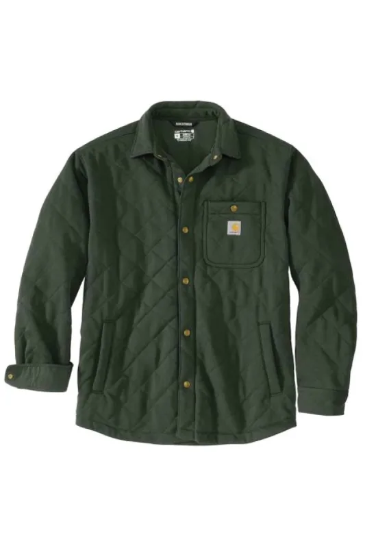 Rain Defender Loose Fit Quilted Snap Jacket sold by Below the Belt