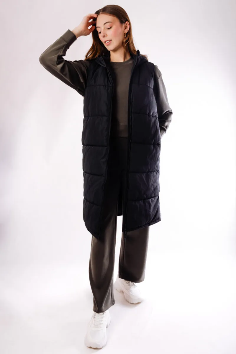 Alina Puffer Vest sold by Below the Belt