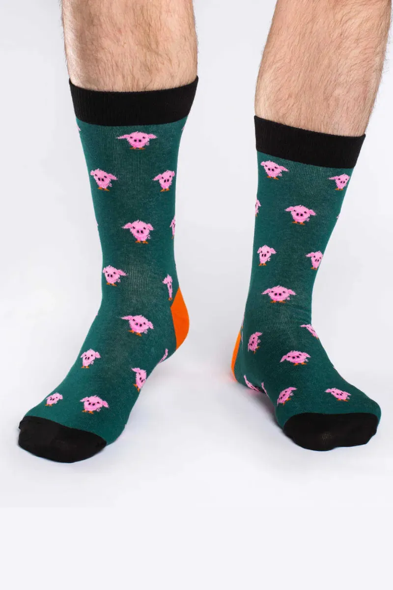 Green Piggies Socks sold by Below the Belt product image thumbnail 2