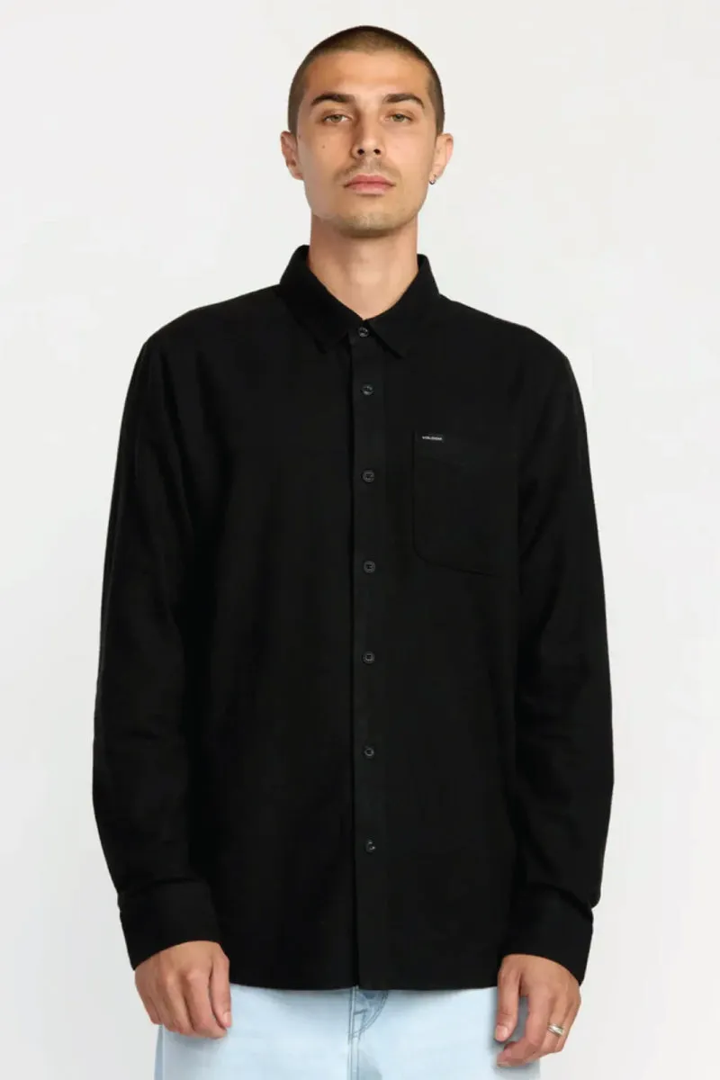 Caden Solid Long Sleeve Flannel Shirt sold by Below the Belt product image thumbnail 3
