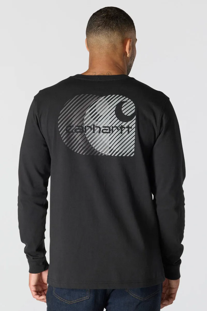 Relaxed Fit C Graphic Long Sleeve Tee sold by Below the Belt