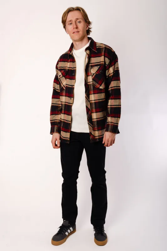 Heavy Flannel Overshirt sold by Below the Belt