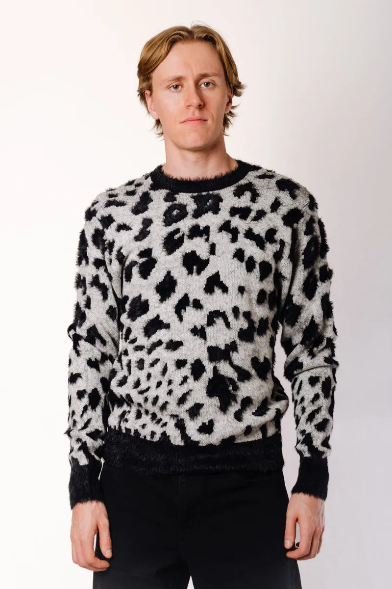 Snow Leopard Sweater sold by Below the Belt