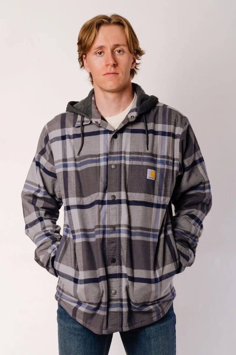 Rugged Relaxed Flannel Shacket sold by Below the Belt