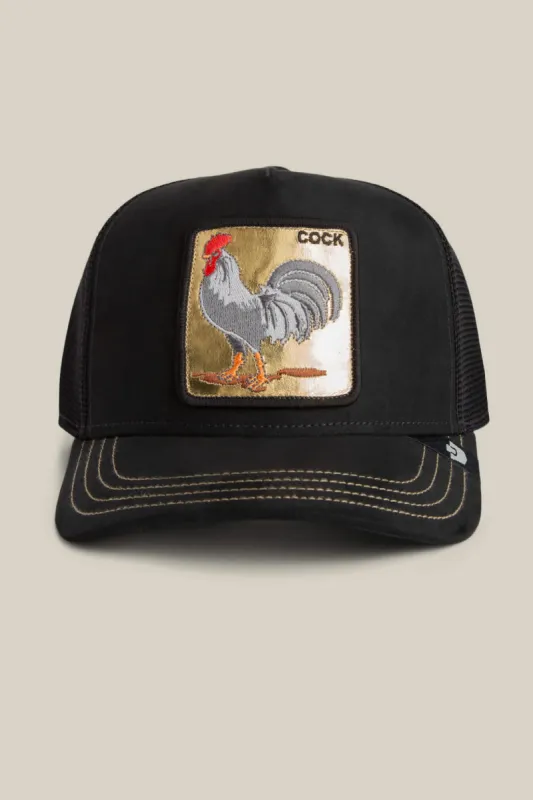 Unisex Golden Cock Trucker Hat made by Goorin Bros