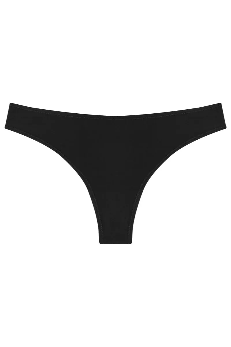 Low Profile Thong - Black sold by Below the Belt