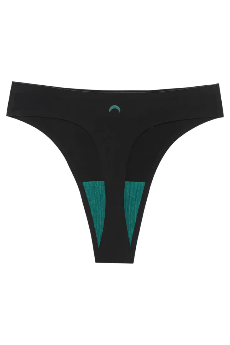 Seamless High Rise Thong - Black sold by Below the Belt product image thumbnail 3