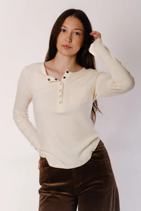 Brushed Henley made by Below the Belt