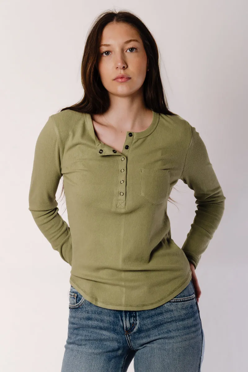Brushed Henley sold by Below the Belt