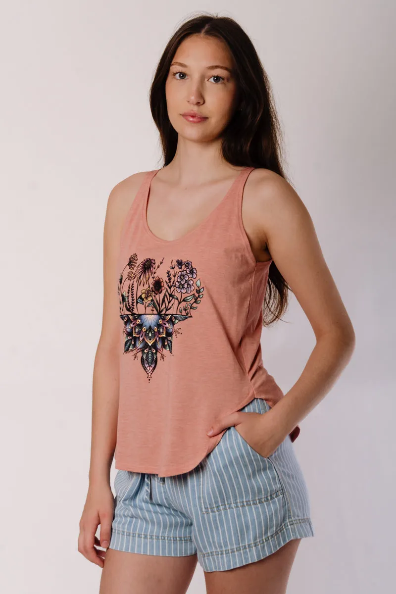 Flower Mandala Festival Tank sold by Below the Belt product image thumbnail 2