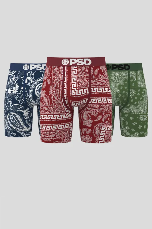 Dark Bandana 3Pk Boxer Brief made by Below the Belt