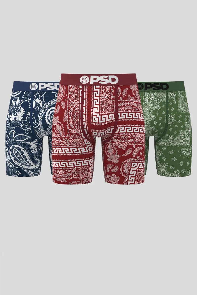 Dark Bandana 3Pk Boxer Brief sold by Below the Belt