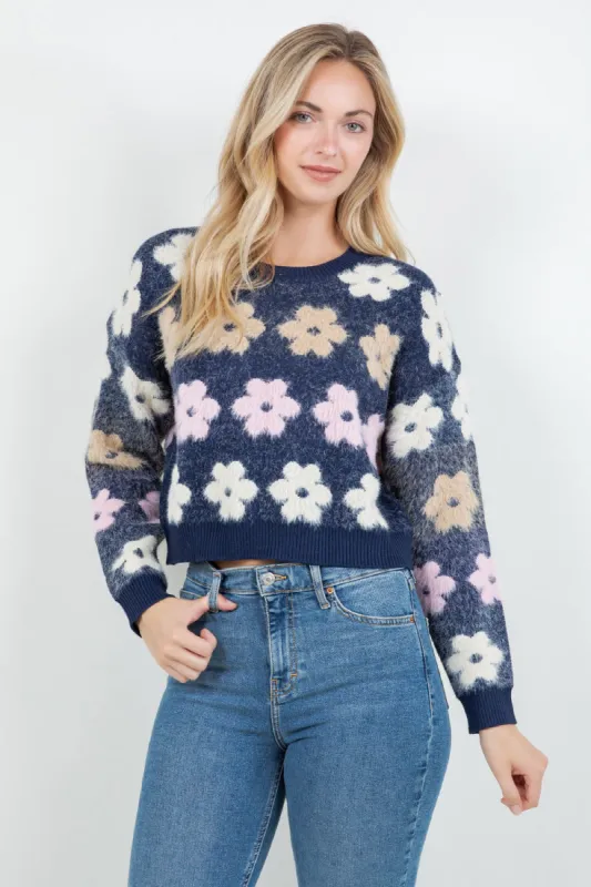 Flower Crew Sweater sold by Below the Belt