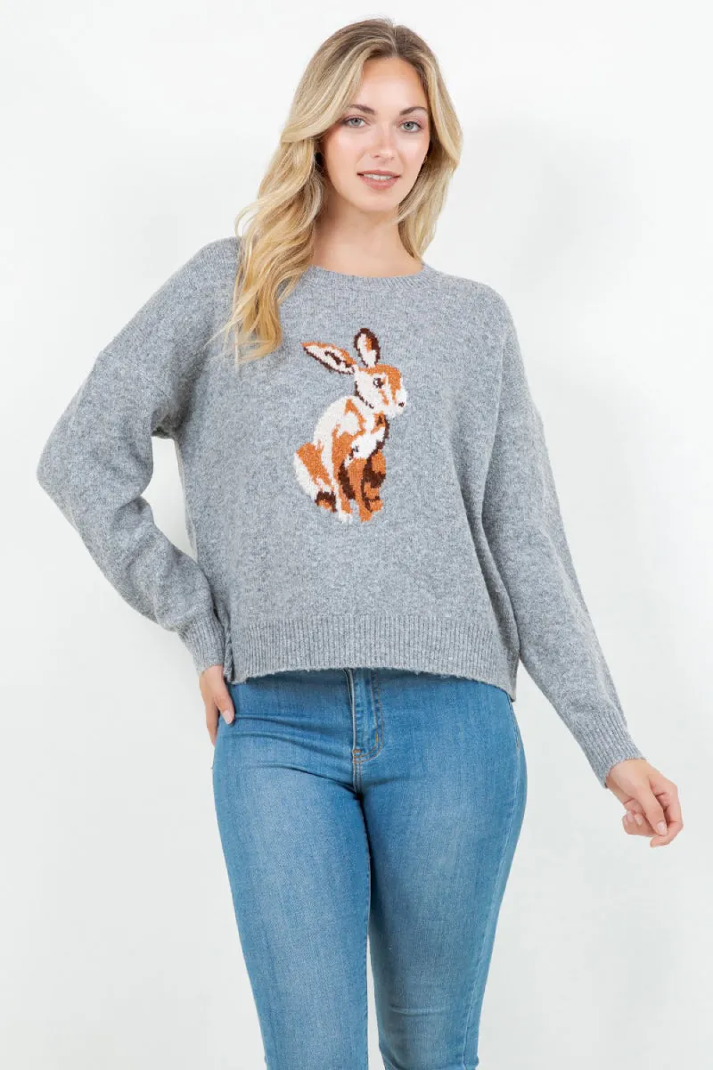Rabbit Crew Sweater sold by Below the Belt