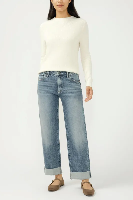 Relaxed Mid Rise Straight Leg Jeans sold by Below the Belt