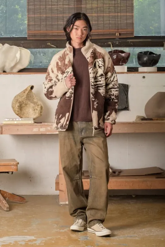 Unisex Printed Sherpa Fleece sold by Below the Belt