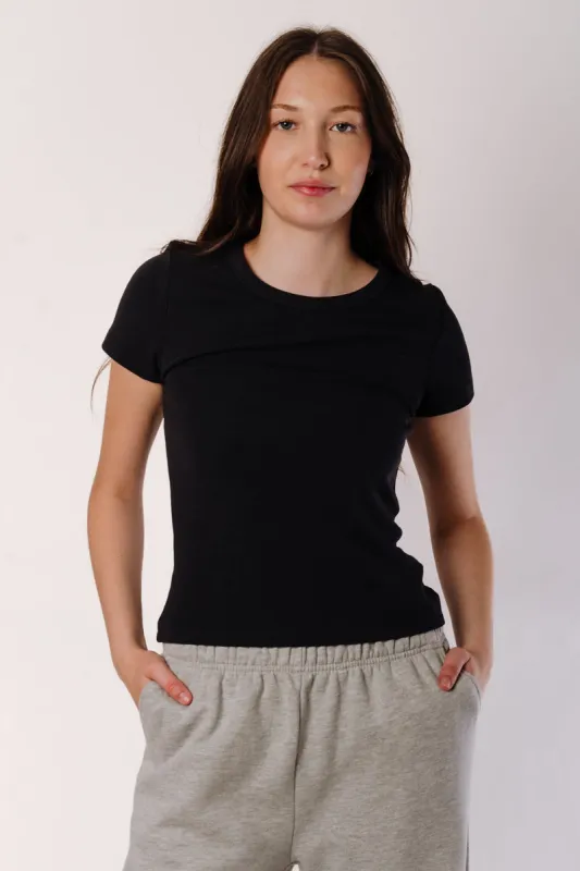 Plush Rib Tee sold by Below the Belt