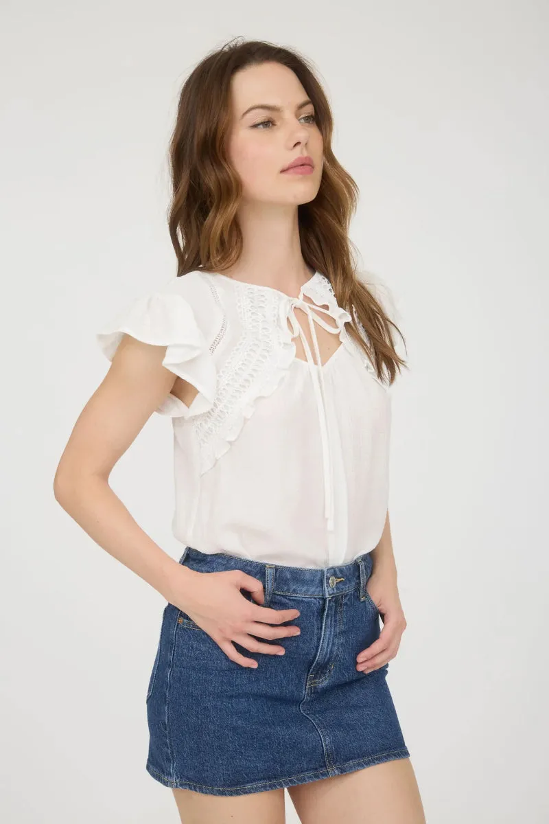 Keyhole Lace Trim Top sold by Below the Belt product image thumbnail 3