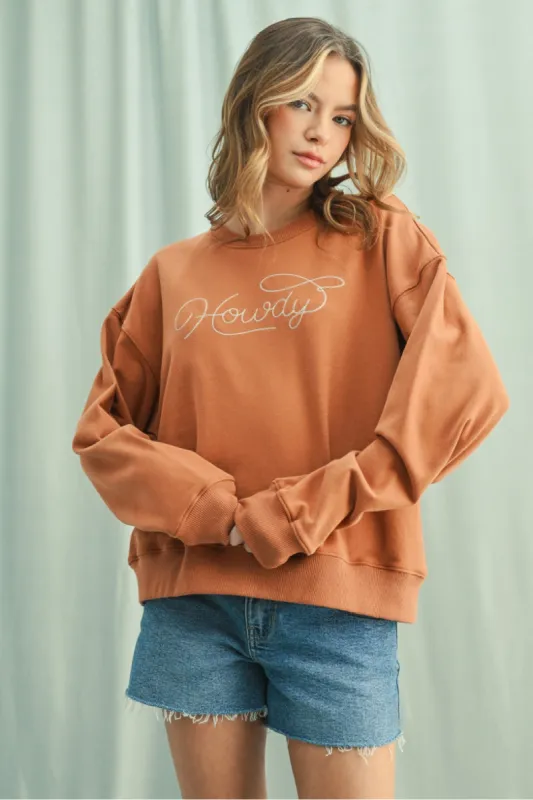 Howdy Crew Sweatshirt sold by Below the Belt