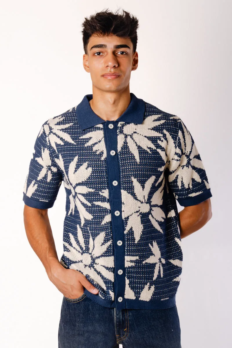 Floral Crochet Button Up Shirt sold by Below the Belt