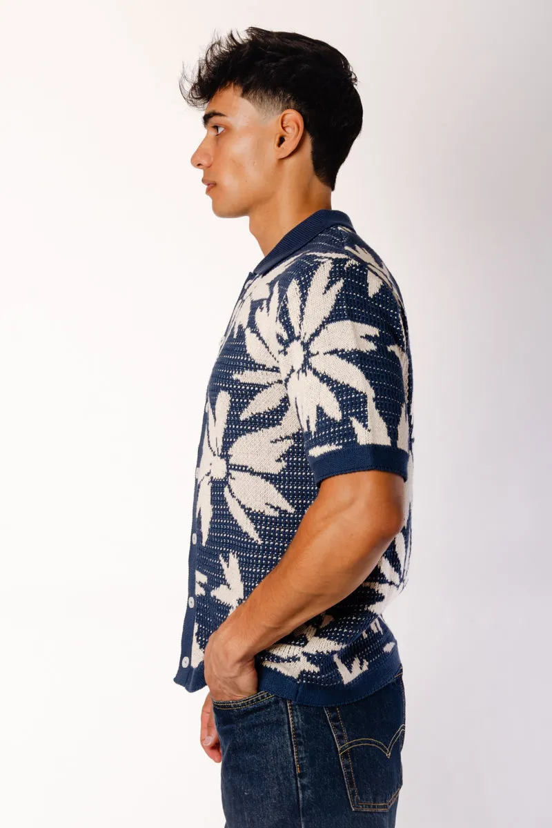 Floral Crochet Button Up Shirt sold by Below the Belt product image thumbnail 4