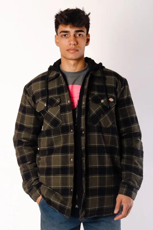 Fleece Hooded Flannel Jacket sold by Below the Belt
