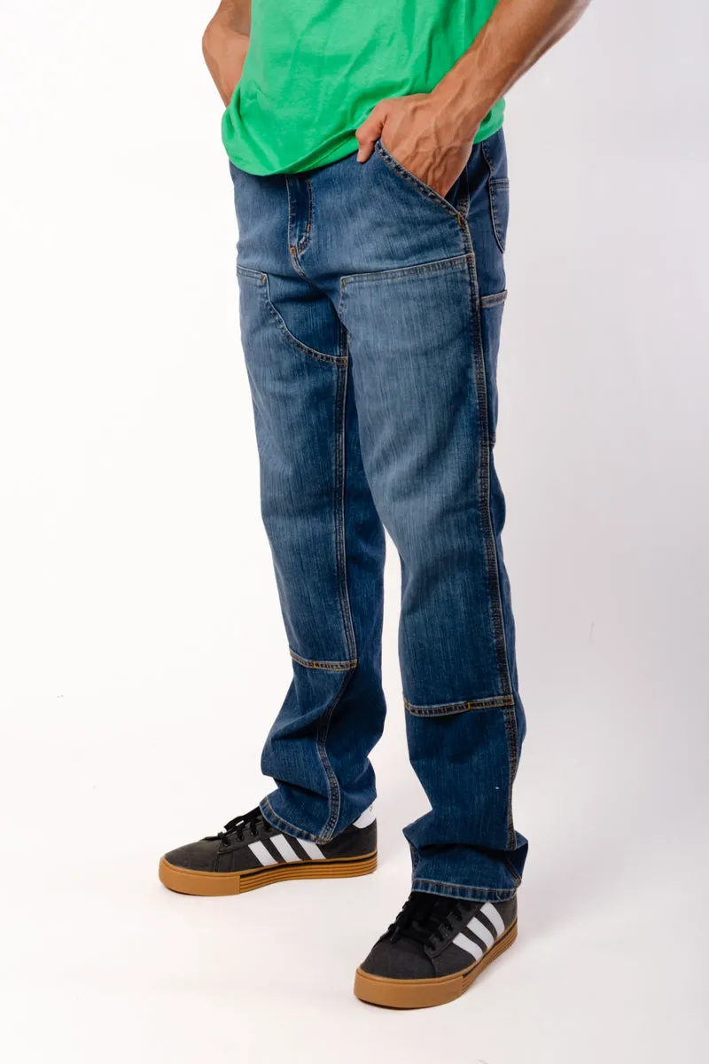 Relaxed Straight Double Denim Pants sold by Below the Belt product image thumbnail 2