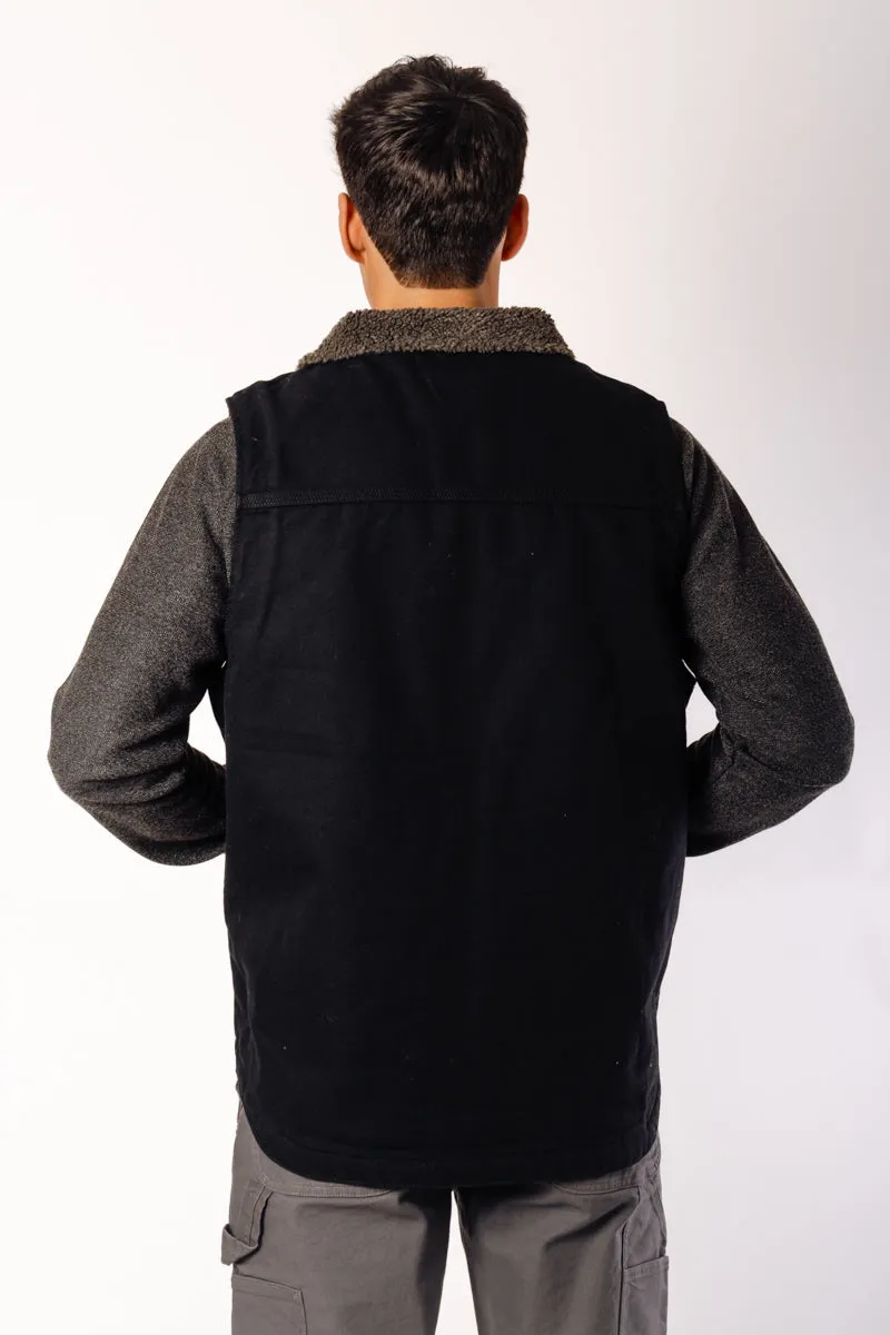 Loose Fit Sherpa-Lined Vest sold by Below the Belt product image thumbnail 4
